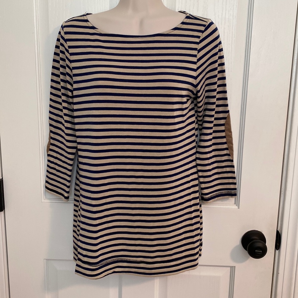 Women’s striped quarter sleeve top